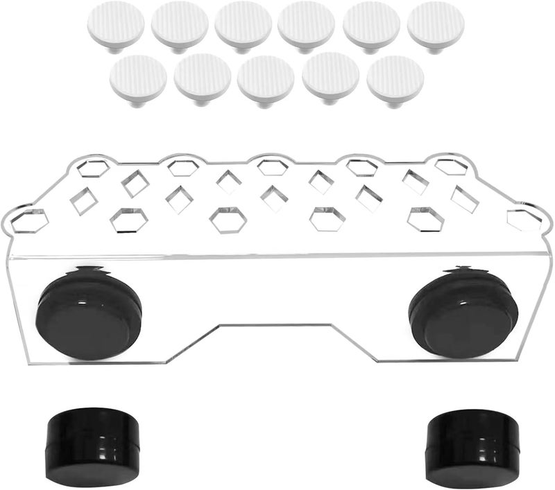 Saricho Coral frag Magnetic Holder, Magnetic Coral frag Plug Holder，,Magnetic Coral frag Rack，The Medium Magnetic Coral frag Holder Set with 11 Coral frag Plug Ceramic Bases - Image 1